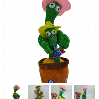Plišana igračka kaktus koja priča i ponavlja za vama ( Majka i Sin )